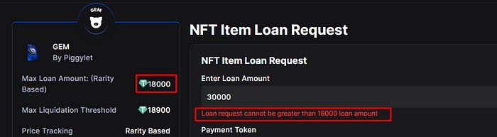 Now you cannot initiate Metamask step if the loan request is wrong.